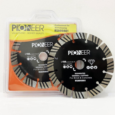 LƯỠI CẮT GẠCH - ĐÁ RSA06001 9  răng  đường kính phi Ø 158mm công nghệ ép nóng cao cấp