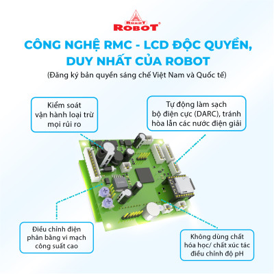 Máy Lọc Nước Điện Giải Ion Kiềm ROBOT IonPrince 1111 Để Bàn/ Treo Tường - Hàng Chính Hãng