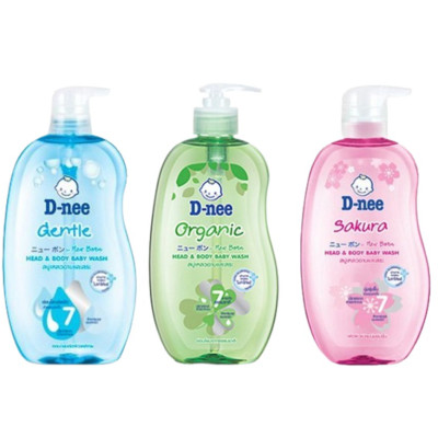Dung Dịch Tắm Gội Toàn Thân Cho Bé Dưới 3 Tuổi D-nee - Chai 800ml (Xanh)