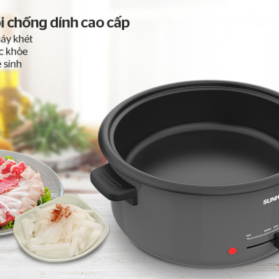 Nồi lẩu điện 3.5L SUNHOUSE SHD4523 - Hàng chính hãng