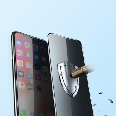 Kính cường lực dành cho iPhone Xs Max Full HD MIPOW KING BULL chống nhìn trộm - Hàng chính hãng