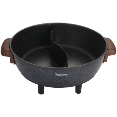 Lẩu điện 2 ngăn đa năng Nagakawa NAG1906 (6.0 Lít) - Hàng Chính Hãng