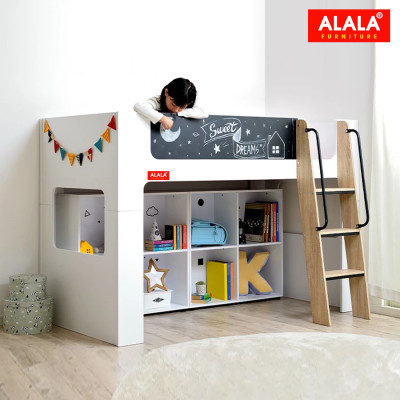 Giường ngủ trẻ Em ALALA/ Miễn phí vận chuyển và lắp đặt/ Đổi trả 30 ngày/ Sản phẩm được bảo hành 5 năm từ thương hiệu ALALA/ Chịu lực 700kg