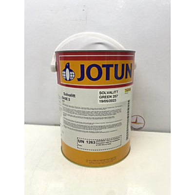 Sơn chịu nhiệt 600oC Jotun Solvalitt màu xanh lá Green 257 _ 5L