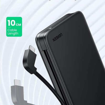 Ugreen UG10904CM352TK tích hợp cáp Type C hỗ trợ 10TB Hộp đựng ổ cứng 2.5 inch - HÀNG CHÍNH HÃNG