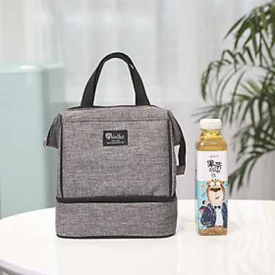 Túi cách nhiệt 2 ngăn 23x16x34cm Bivilas - Túi đựng đồ ăn giữ nhiệt cho thực phẩm - Túi giữ nhiệt