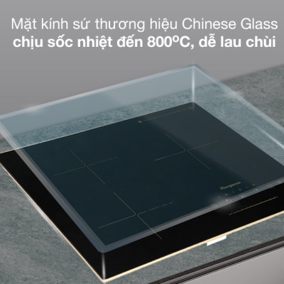 Bếp Từ Hồng Ngoại 3 Vùng Nấu Lắp Âm Kangaroo KG446i - Hàng Chính Hãng