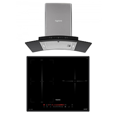 Combo Bếp 3 Lò Điện Từ Nagakawa UltraSlim NK3C06M Và Máy Hút Mùi Nagakawa NKCH08M70 Tích hợp công nghệ NaSYNC - Tự động đồng bộ điều khiển giữa bếp điện từ và hút mùi Điều khiển chuyển động Leap Motion và Touch Control bằng cách vẫy tay - Hàng Chính Hãng