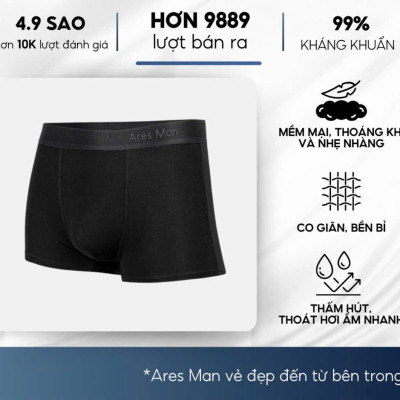Quần lót nam, quần boxer nam cao cấp chất thun lạnh kháng khuẩn co giãn 4 chiều phong cách nam tính - BASIC