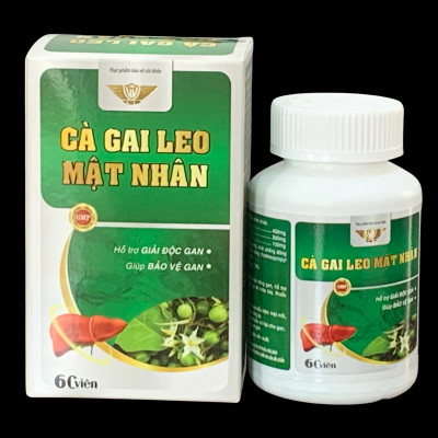 Viên uống giải độc gan Cà gai leo - Mật nhân Vinh Thịnh Vượng VV , hộp 60v