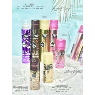  [FULL MÀU - Made in UK] Dầu Gội Khô Girlz Only 200ml giúp làm phồng, hỗ trợ cải thiện tình trạng khô bết tóc (Party Night, Dawn 
