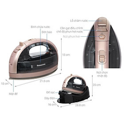 Bàn ủi hơi nước Panasonic NI-WL35PNRA 1800W - hàng chính hãng