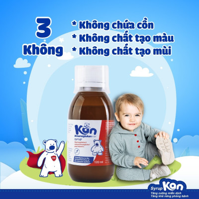 [Mua 2 Tặng 1 Kem] Siro Kan ImunoGlukan hỗ trợ miễn dịch nâng cao sức đề kháng cho bé - chai 120ml