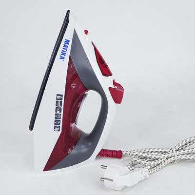 Bàn là, bản ủi hơi nước Matika 2916 , công suất 1600W, màu ngẫu nhiên-hàng chính hãng