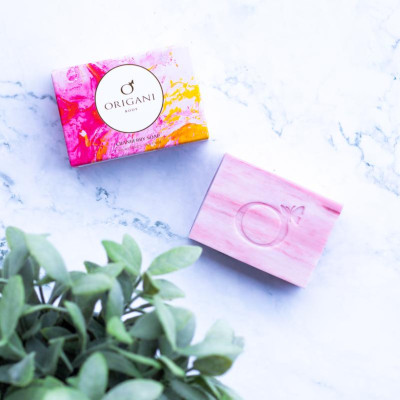 Xà Phòng Origanic Nam Việt Quất Origani Clear & Calm Cranberry Soap (125g) - Làm Sạch Dưỡng Ẩm Làm Mềm Da