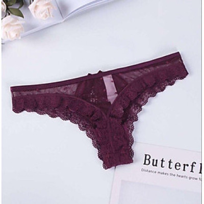 QUẦN LỌT KHE REN CHẤM BI CAO CẤP 1207