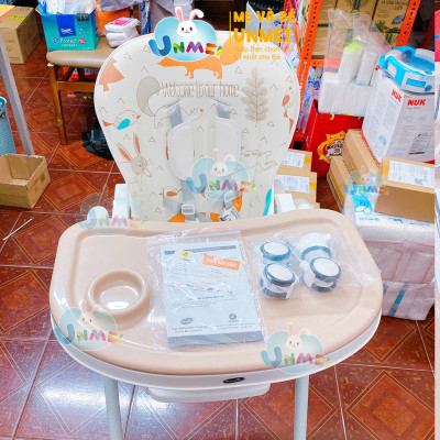 Ghế ngồi ăn dặm Mastela 1015 có thể điều chỉnh độ cao, ngả lưng, có bánh xe cho bé 6 tháng đến 5 tuổi chuẩn ASTM Mỹ