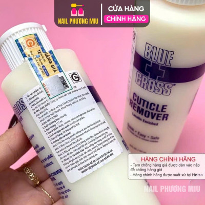 [Cao Cấp] Mềm Da Blue Cross 177ml Cao Cấp Dạng Lỏng Vàng Có Tem Nhập Khẩu Mỹ Chuyên Dùng Làm Nail, Dung Dịch Mềm Da Không Ngâm Nước Nữ Women
