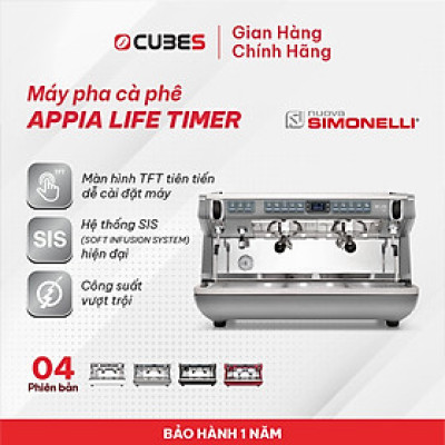 Máy pha cà phê Nuova Simonelli Appia Life XT Timer 2 groups - Hàng nhập khẩu chính hãng từ Ý
