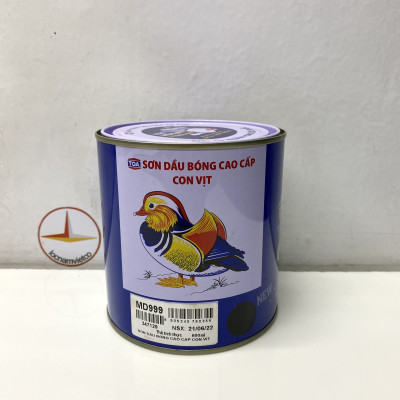 Sơn dầu cao cấp TOA Con Vịt màu đen MD 999 _ 800 ml