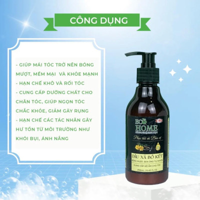 Dầu xả bồ kết ECOHOME - dầu xả tóc Kim Ngân Store giúp phục hồi tóc hư tổn, làm giảm gãy rụng tóc 250ml