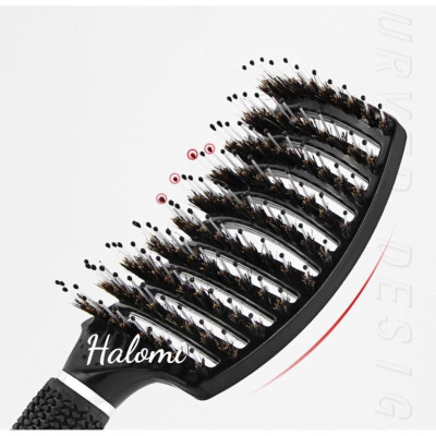 Lược bán nguyệt gỡ rối tạo phồng tóc, lược sấy tạo kiểu tóc cỡ lớn chuyên dùng làm tóc