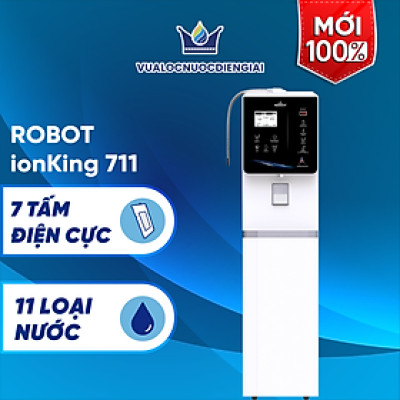 Máy Lọc Nước Điện Giải Ion Kiềm ROBOT iONKing 711 Chế Độ Nóng Nguội Lạnh - Hàng Chính Hãng