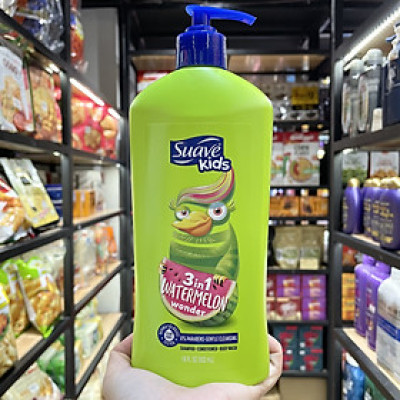 Sữa tắm gội Suave kids Cho Bé 3in1 2in1 532ml Hàng Nhập Mỹ