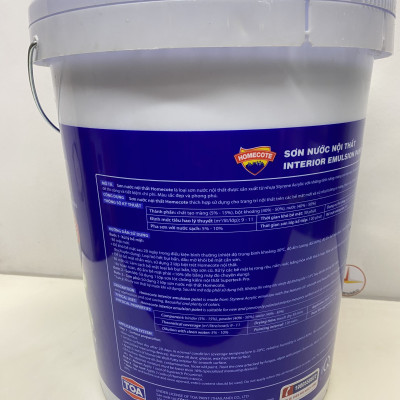 Sơn Nước Toa Homecote nội thất  NHIỀU MÀU _17L