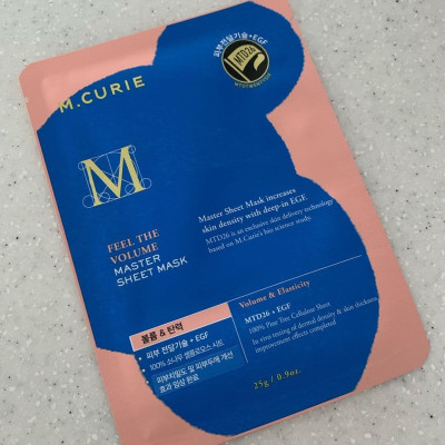 M.CURIE FEEL THE VOLUME MASTER SHEET MASK (MẶT NẠ TÁI TẠO,PHỤC HỒI)
