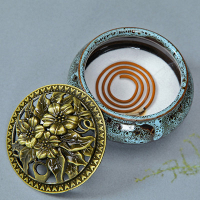 Dụng cụ đốt trầm miệng loang bằng gốm 05XL (có thể giao mầu ngẫu nhiên)