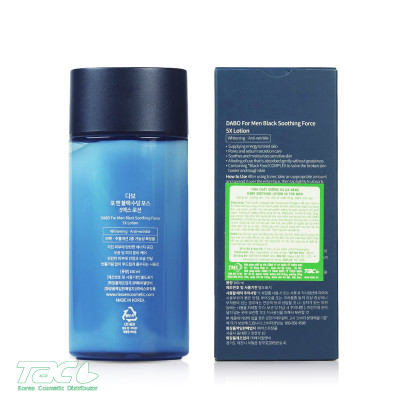 Lotion dưỡng da đa năng dành cho nam - DABO BLACK FORCE SOOTHING 5X LOTION  160ML
