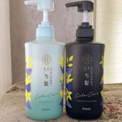 Dầu Xả Giữ Màu Nhuộm Cho Tóc Kracie Ichikami Color Care Conditioner 480g