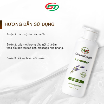 Combo dầu gội, dầu xả ngăn ngừa gàu Cazoova Lavender hương hoa oải hương quyến rũ 800ml
