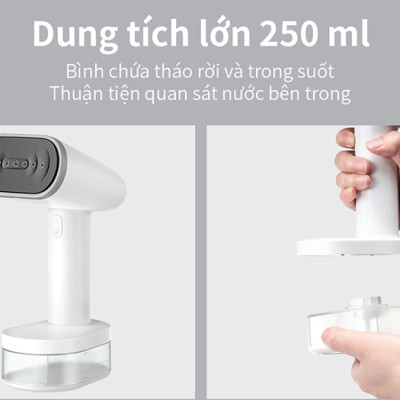 Bàn ủi hơi nước cầm tay Lock&Lock ENI223WHT 1600W - Hàng chính hãng