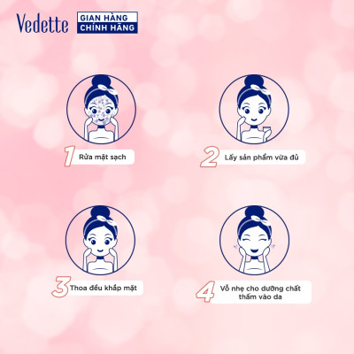 Hàng mới - Kem đêm Dưỡng Ẩm Sáng Da Vedette Hương Hoa anh đào 50ml (TPM303)