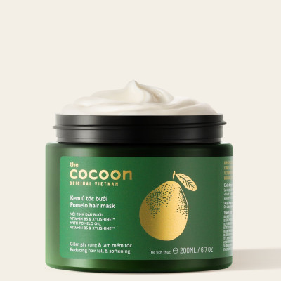 Kem ủ tóc bưởi Cocoon giảm gãy rụng, làm mềm tóc 200ml thuần chay