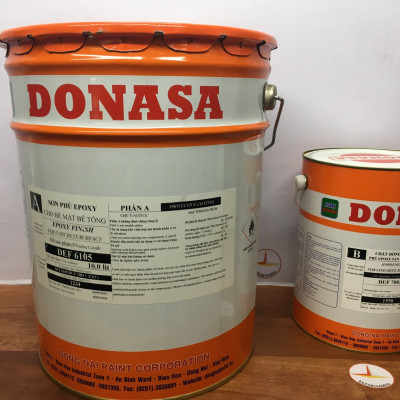 Sơn sàn bê tông Donasa /Floor coating Paint màu vàng DEF 6105 15L