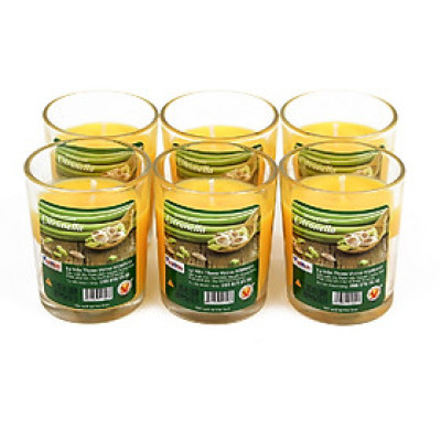 Hộp 6 ly nến thơm votive Eden Candle FTRAMART EDC0016 Citronella (Hương sả chanh)