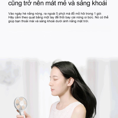 Quạt tích điện cầm tay Lumias X5 lite Hàng chính hãng