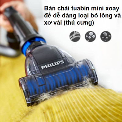 HÀNG CHÍNH HÃNG - Máy hút bụi không túi cao cấp Philips PowerPro Expert FC9735/81