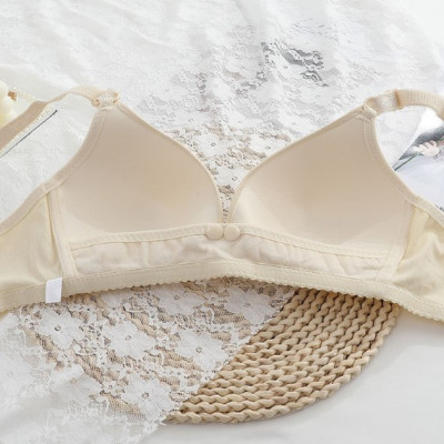 Áo lót cho con bú, áo ngực bầu và sau sinh mở cúc trước tiện lợi. chất liệu cotton co giãn không gọng đệm vừa  chống chảy xệ cho chị em sau sinh