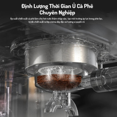 Máy pha cà phê bán tự động Espresso, Cappuccino, Latte thương hiệu HiBREW H10B cao cấp - Hàng Chính Hãng