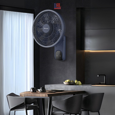 Quạt treo tường điện tử Mitomo FTT-60HE, sử dụng bạc đạn hoạt động siêu êm, công suất 60W mạnh mẽ - Hàng chính hãng