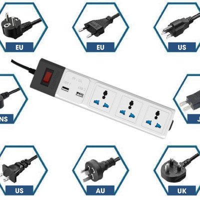 Ổ cắm kéo dài đa năng USB 3m-5m chính hãng Rạng Đông Model: OC02.USB 3C/3M/10A