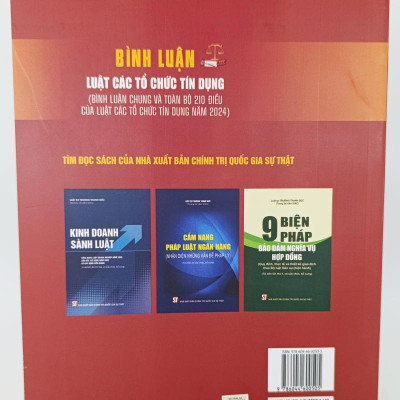 Bình luận Luật Các tổ chức tín dụng (Bình luận chung và toàn bộ 210 điều của Luật Các tổ chức tín dụng năm 2024)
