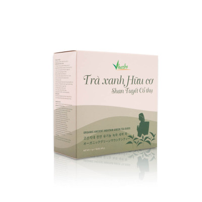 Combo 2 hộp Trà Xanh và Trà Đen Shan tuyết Cổ thụ Organic (búp)