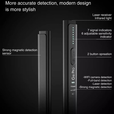 Máy Dò Phát Hiện Theo Dõi Camera, GPS, Nghe Lén, Định Vị Detector WT16 - Hàng Nhập Khẩu