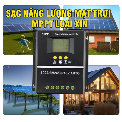 Bộ Điều Khiển Sạjc MPPT 80A Năng Lượng Mặt Trời – Mẫu Mới Thông Minh, Sạc Ổn Định, Tiết Kiệm Điện , đèn trang trí