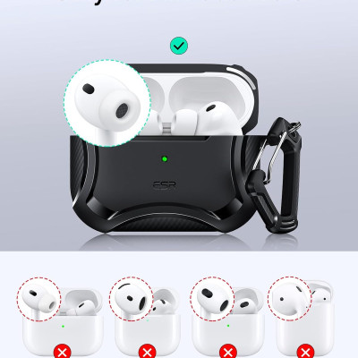 Bao Case cho Airpods Pro 3 (2025) ESR Cyber Tough Magentic Case - Hàng chính hãng